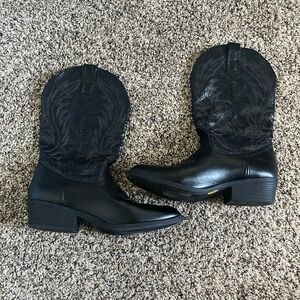Black Western Cowboy Boots